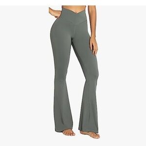 NWT Sunzel Women's Gray Flare Leggings